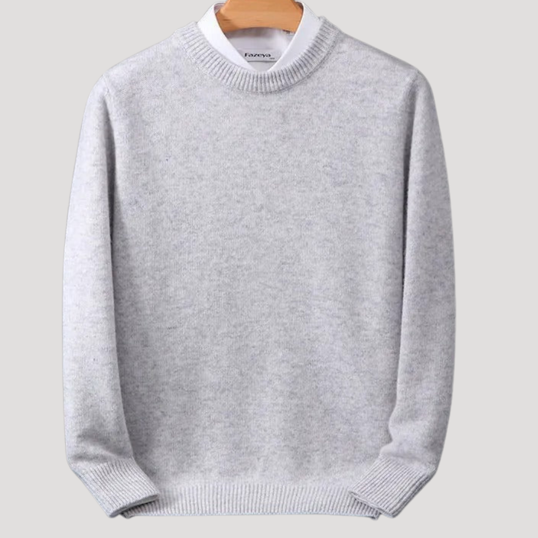 Pull Élégant à Col Rond pour Homme