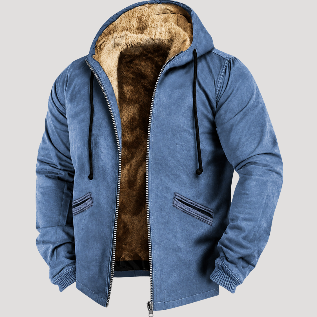 Veste Homme à Doublure Sherpa et Capuche Ajustable