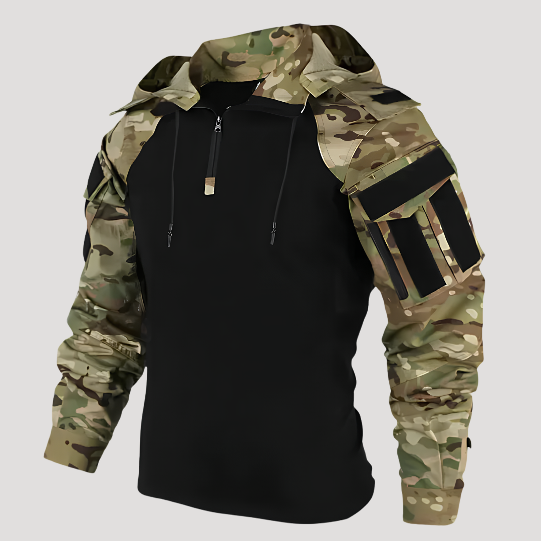Sweat à Capuche Sport à Demi-Zip pour Homme