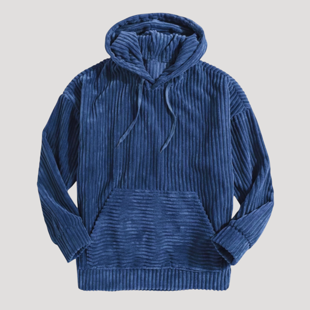 Sweat à Capuche à Larges Côtes pour Homme