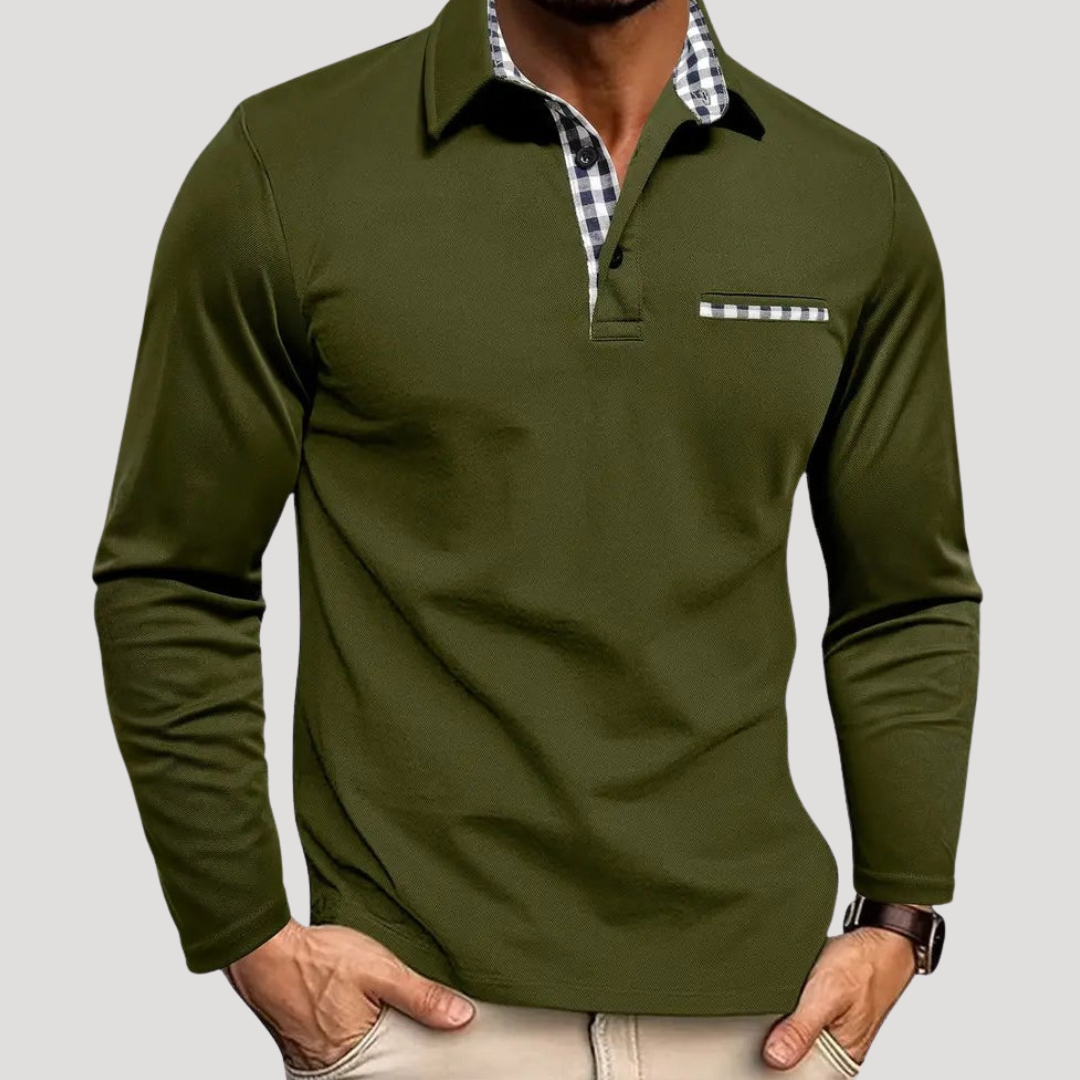 Polo Chic à Manches Longues pour Homme