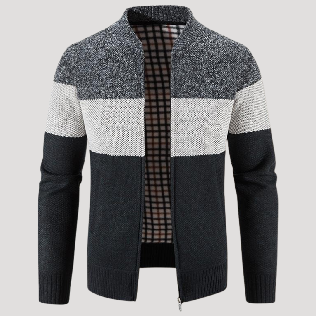 Veste Zippée Color Block pour Homme