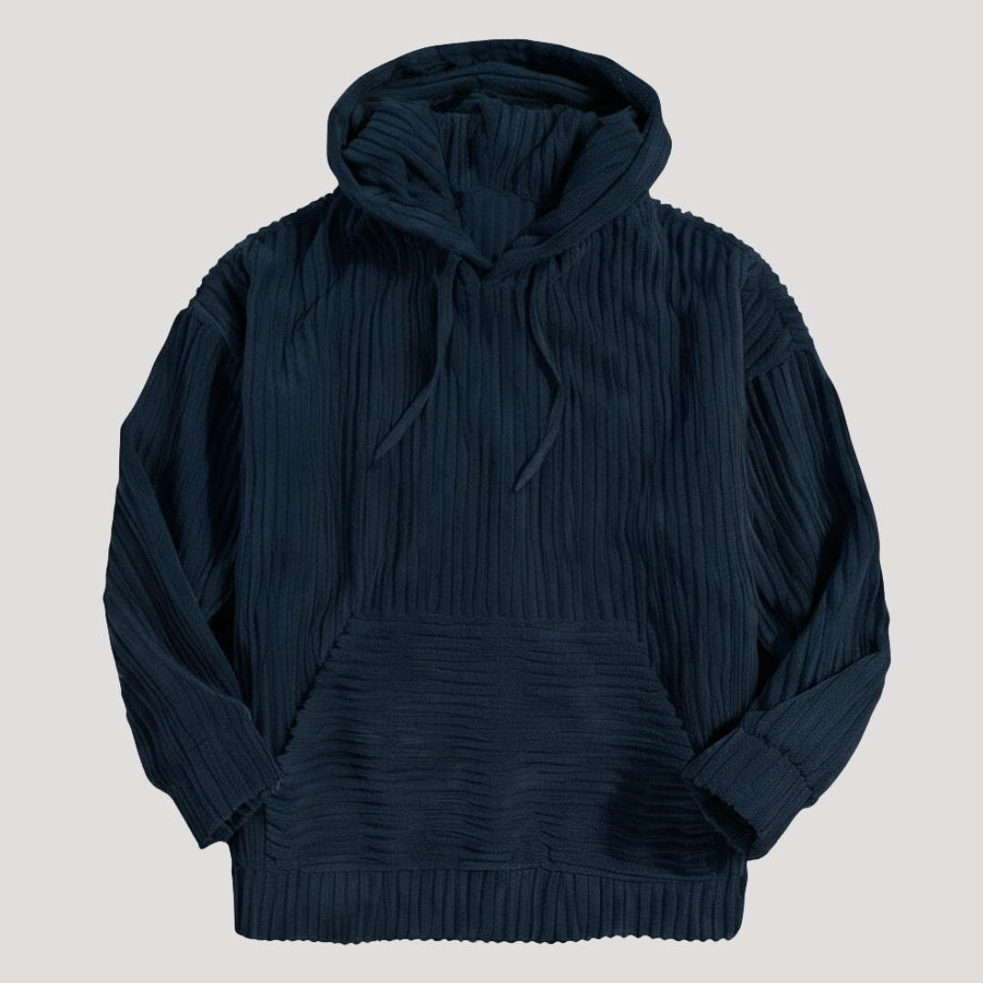 Sweat à Capuche à Larges Côtes pour Homme