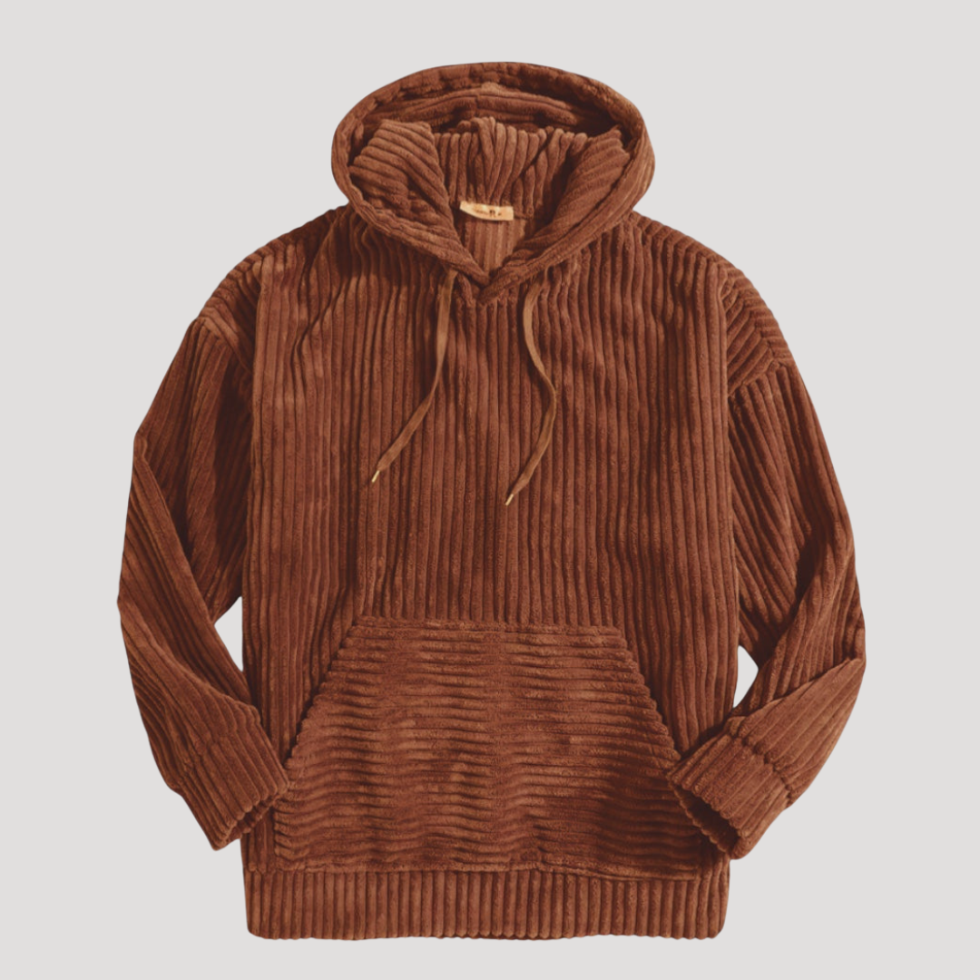 Sweat à Capuche à Larges Côtes pour Homme