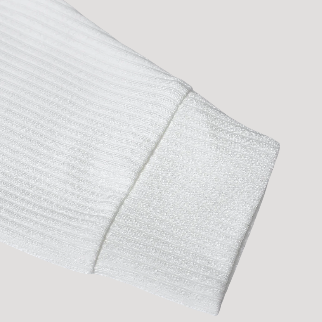 Polo Uni Homme en Maille Côtelée
