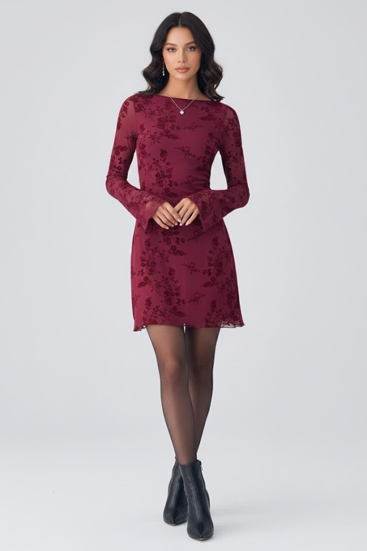 Robe Trapèze Femme Élégante Imprimé Fleuri