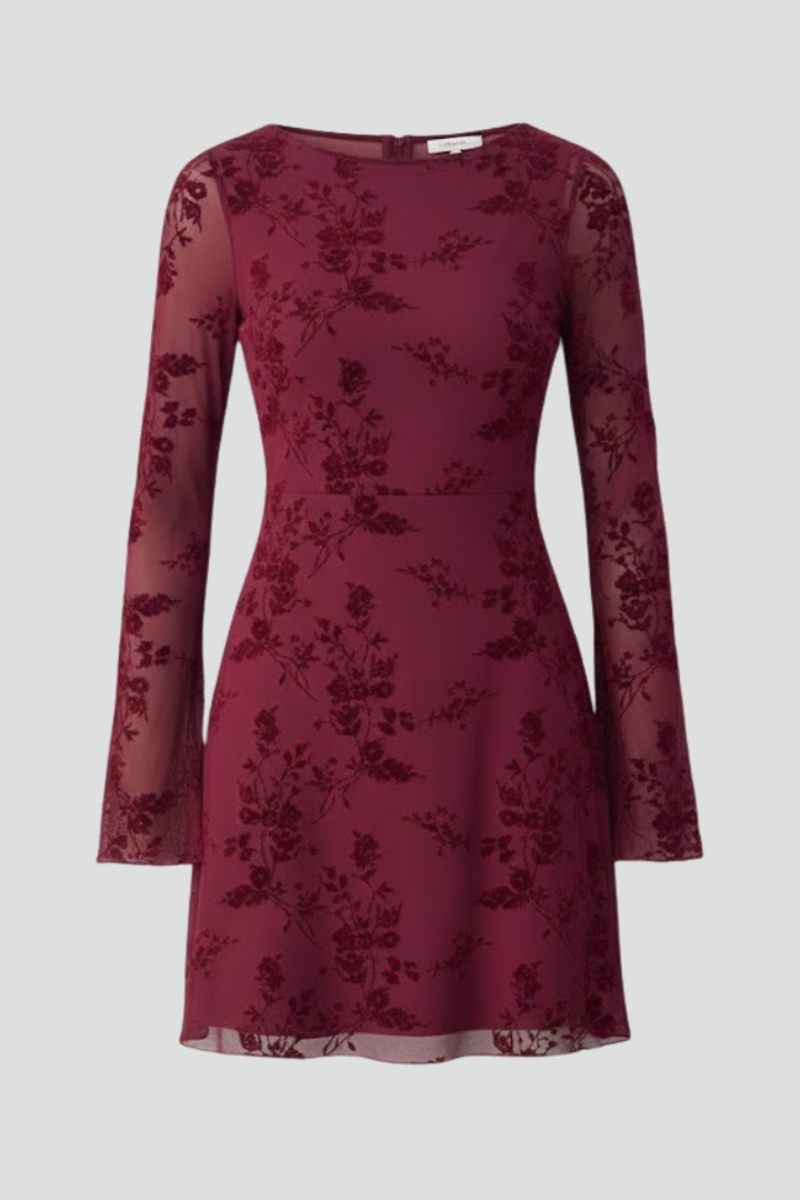 Robe Trapèze Femme Élégante Imprimé Fleuri