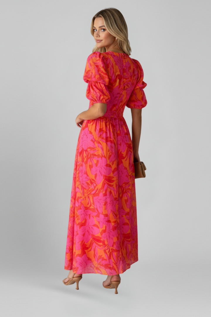 Robe bohème Femme évasée à imprimé floral