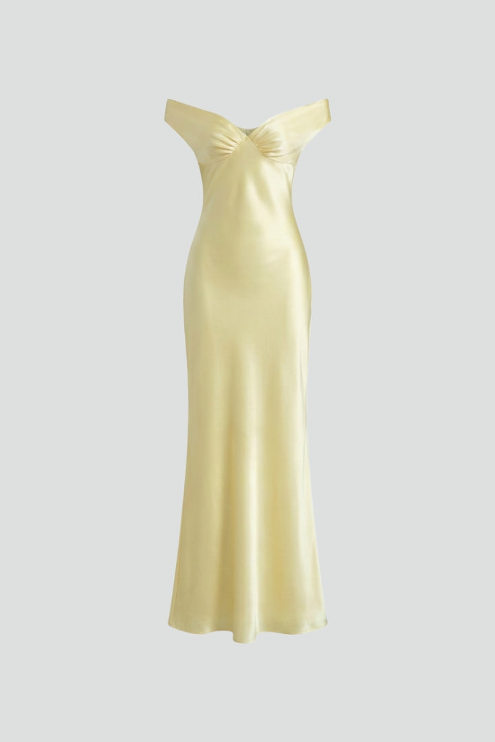 Robe de soirée Femme longue à épaules dénudées