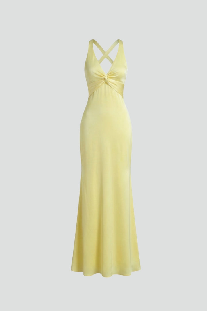 Robe cocktail Femme dos nu à silhouette sirène