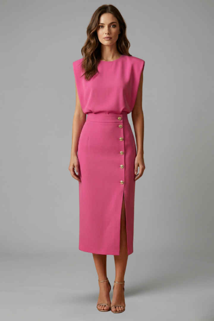 Robe Midi Chic Élégante Femme