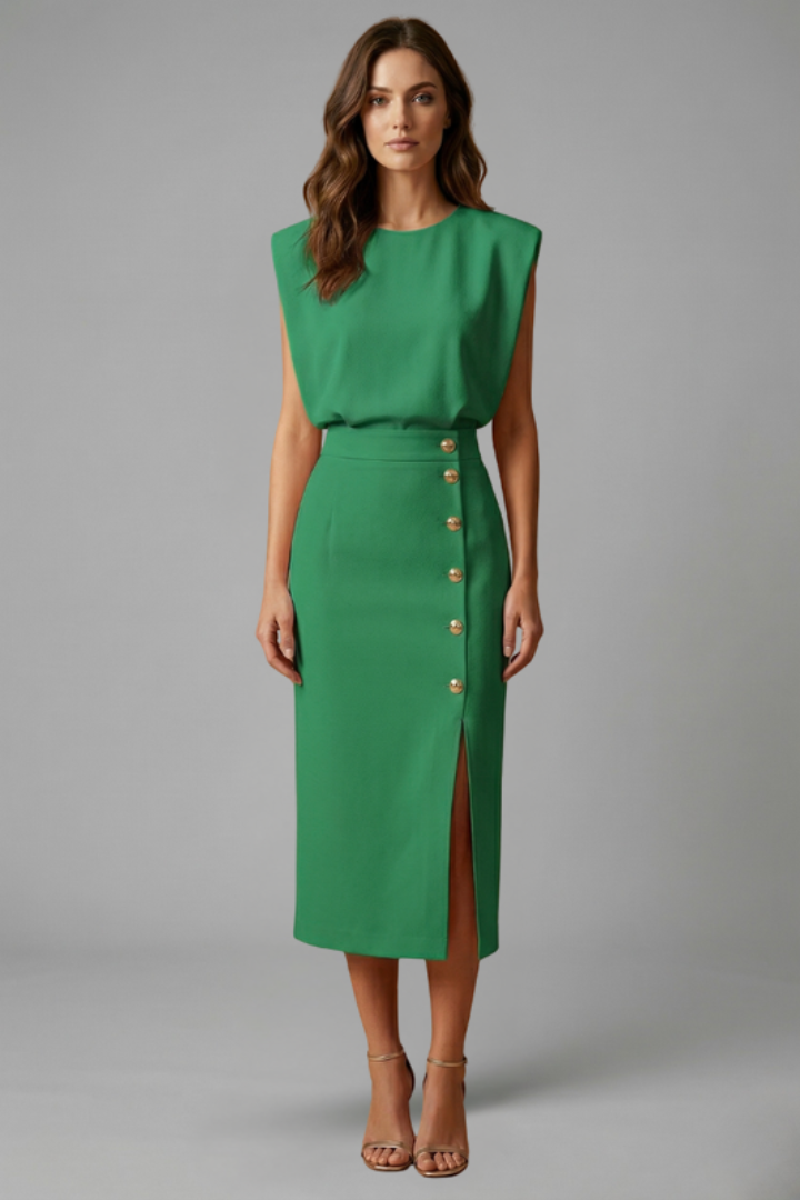 Robe Midi Chic Élégante Femme