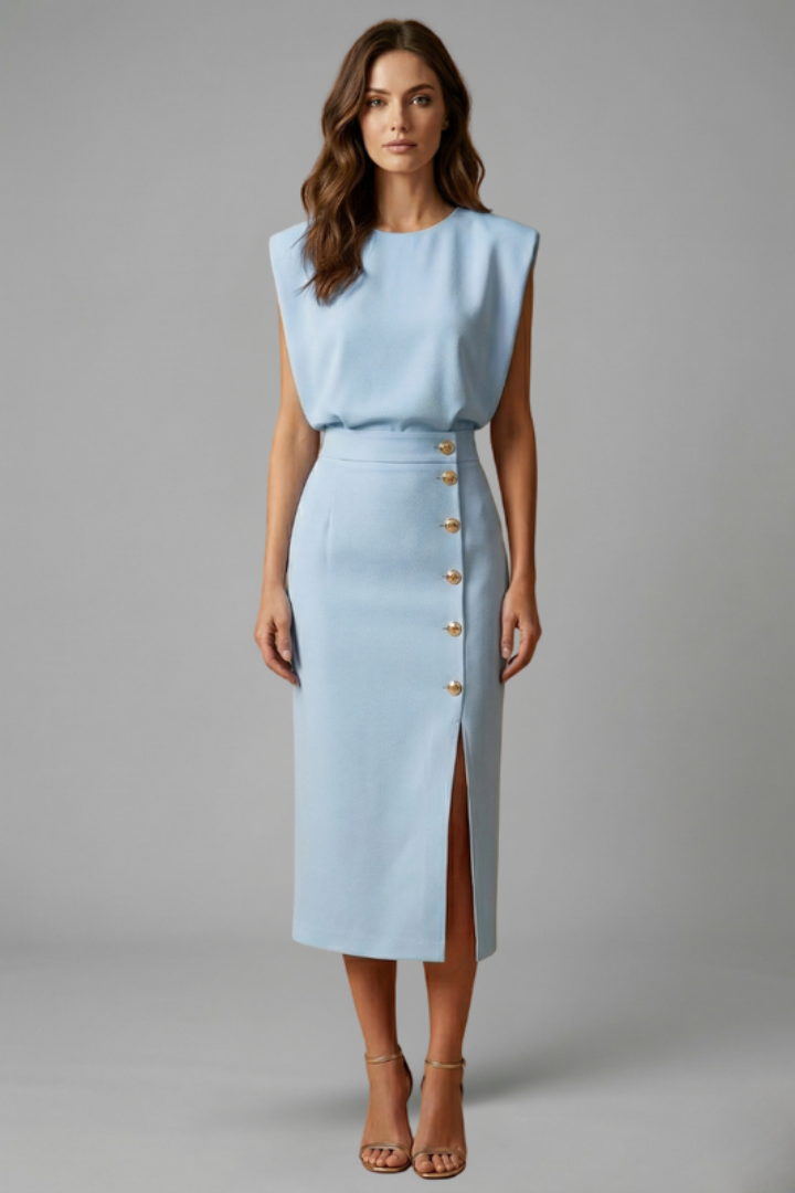 Robe Midi Chic Élégante Femme