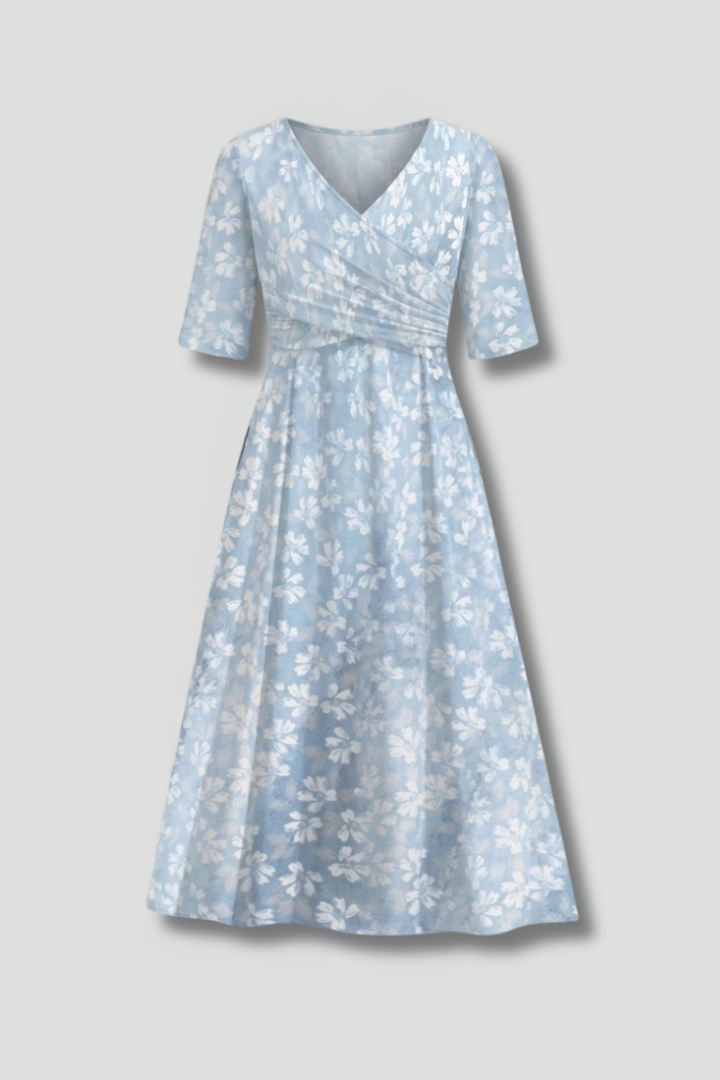 Robe Midi Fleurie Élégante