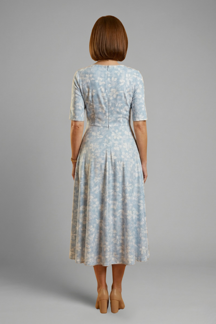 Robe Midi Fleurie Élégante
