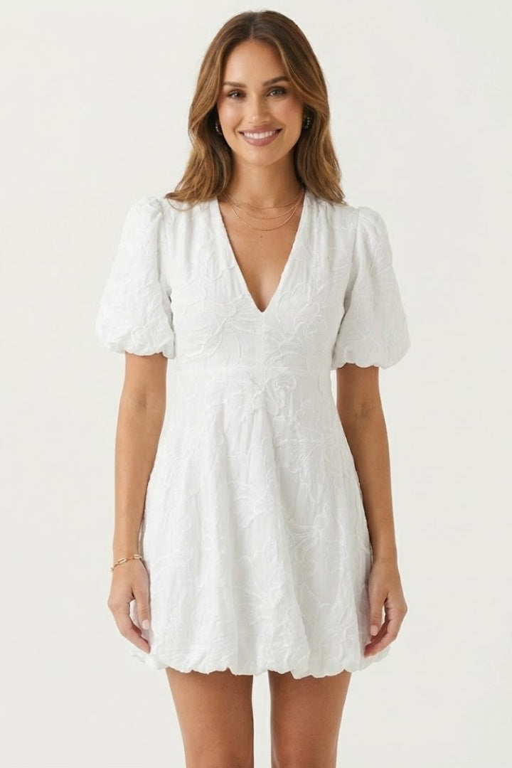 Robe Patineuse Femme Élégante Col V Évasée