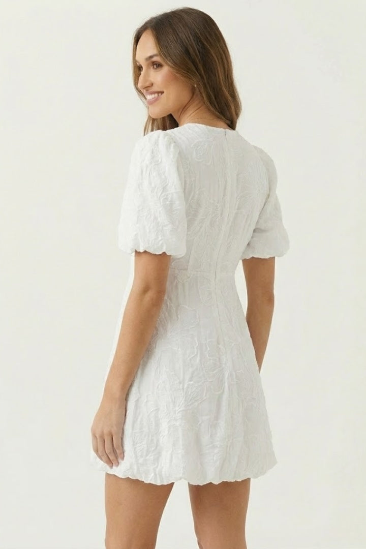 Robe Patineuse Femme Élégante Col V Évasée