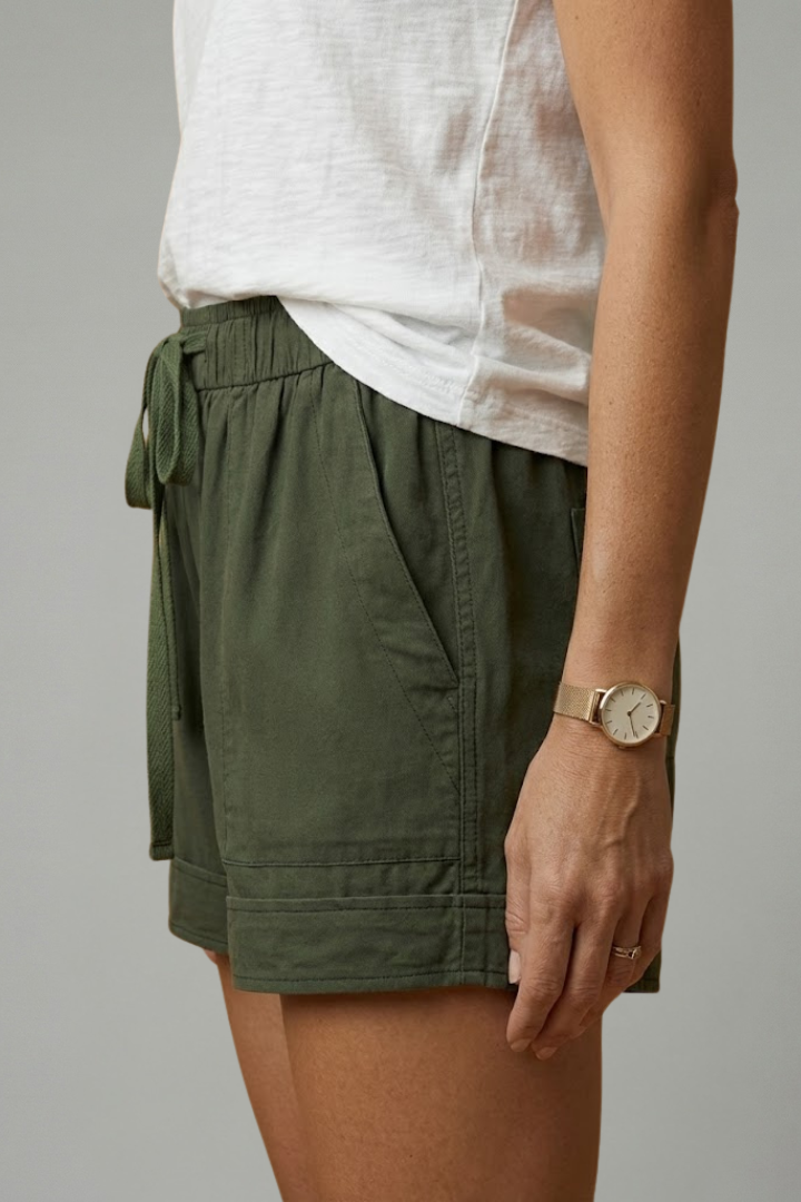 Short Femme Ample Taille Élastique à Cordon