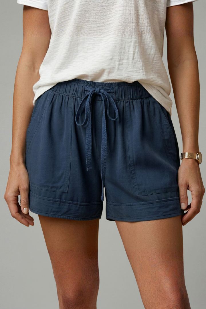 Short Femme Ample Taille Élastique à Cordon
