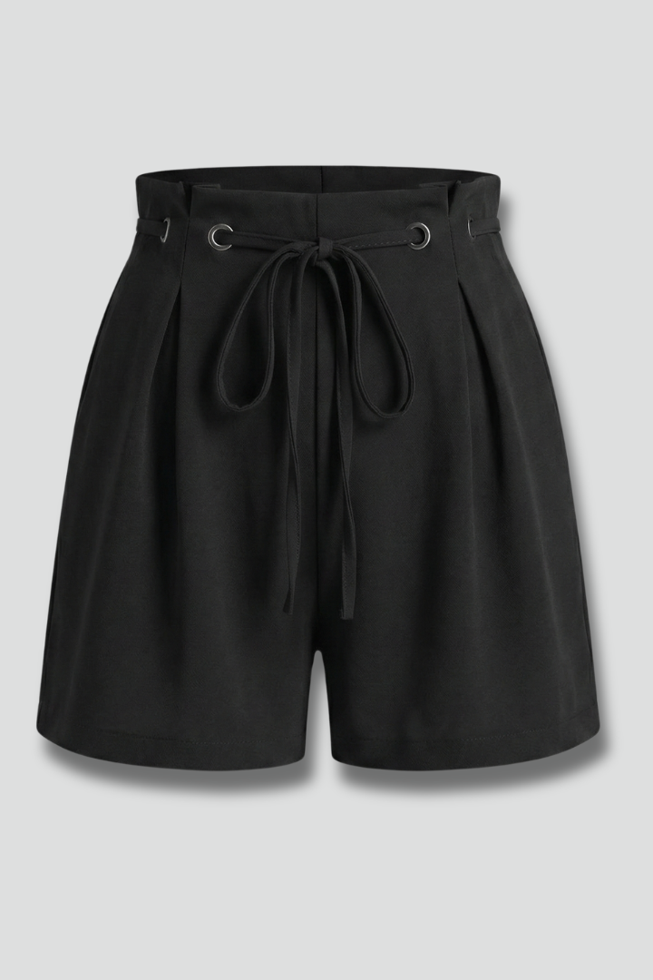 Short Femme Ample Chic à Taille Froncée