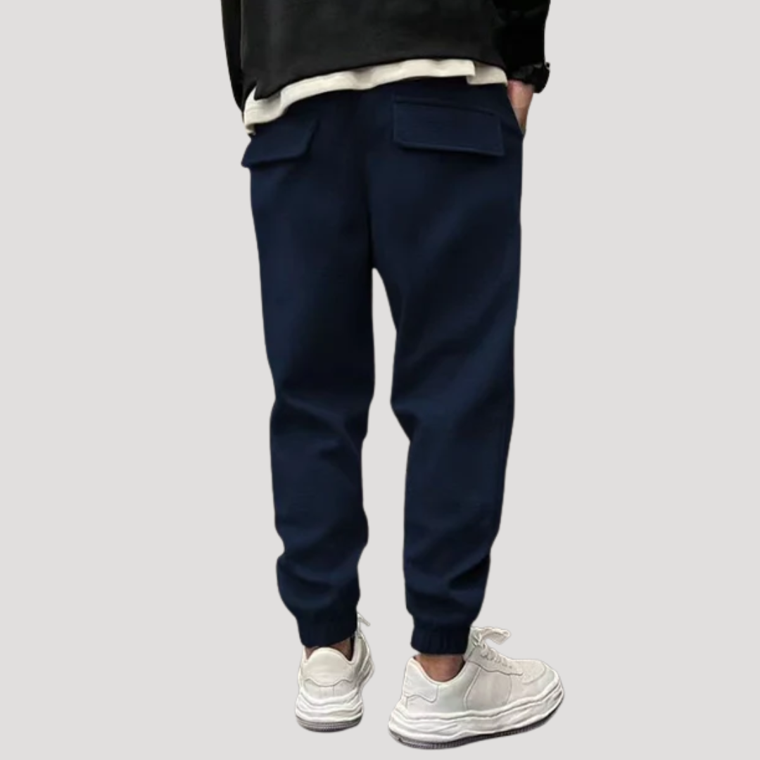 Pantalon Jogger à Coutures Nervurées pour Homme