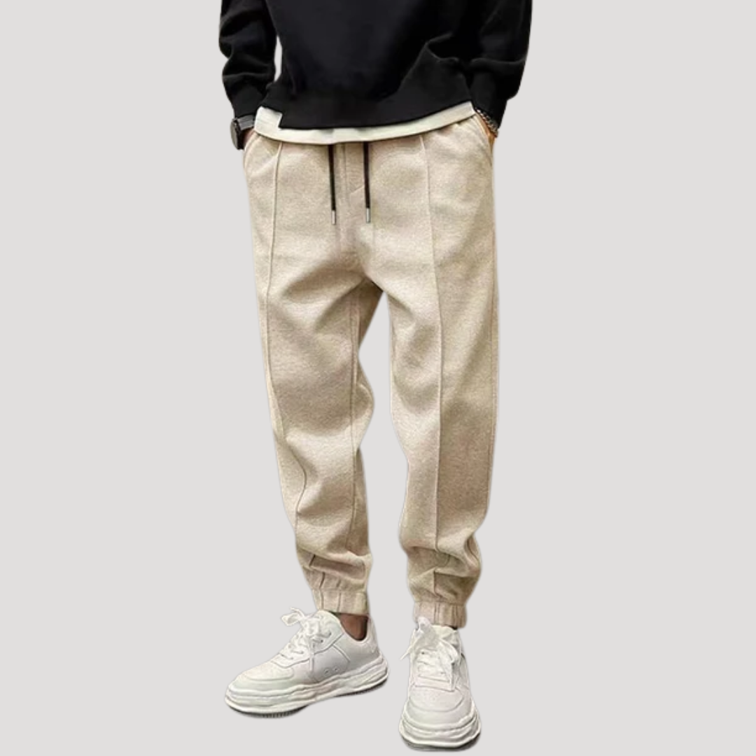 Pantalon Jogger à Coutures Nervurées pour Homme