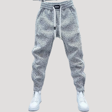 Pantalon Jogger Décontracté à Rayures pour Homme