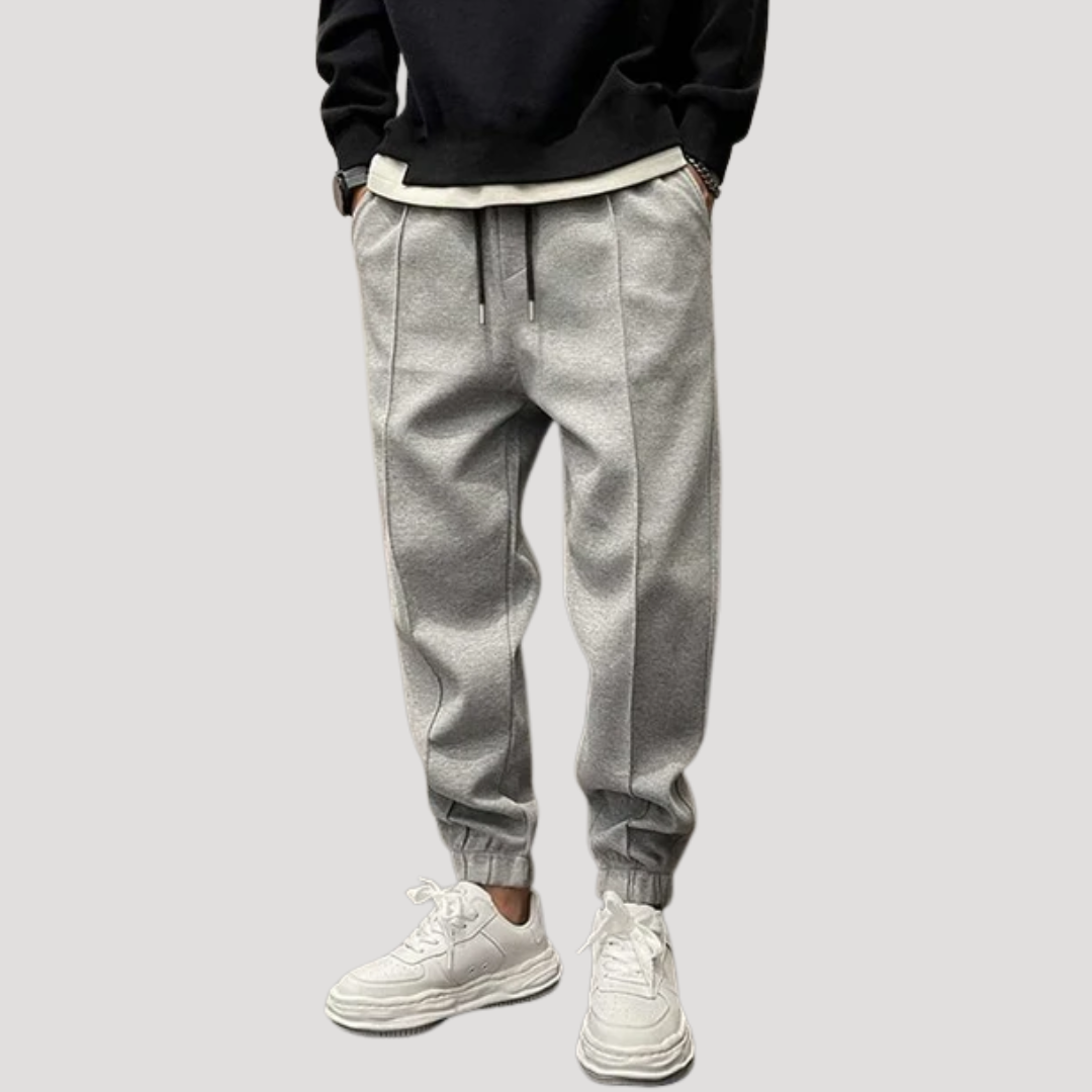 Pantalon Jogger à Coutures Nervurées pour Homme