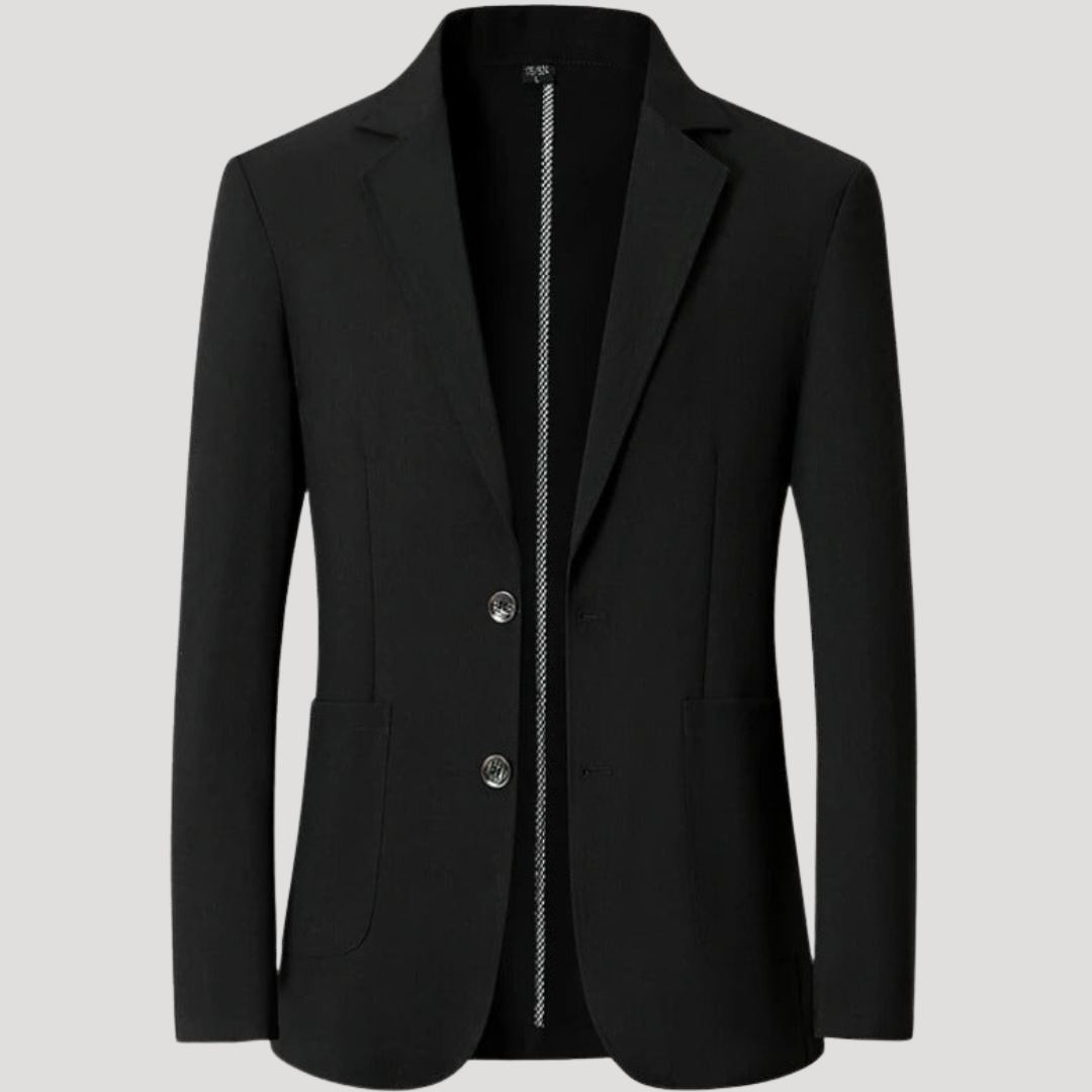 Blazer Structuré à Poches Plaquées pour Homme