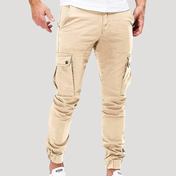 Pantalon Cargo Décontracté à Poches Latérales pour Homme