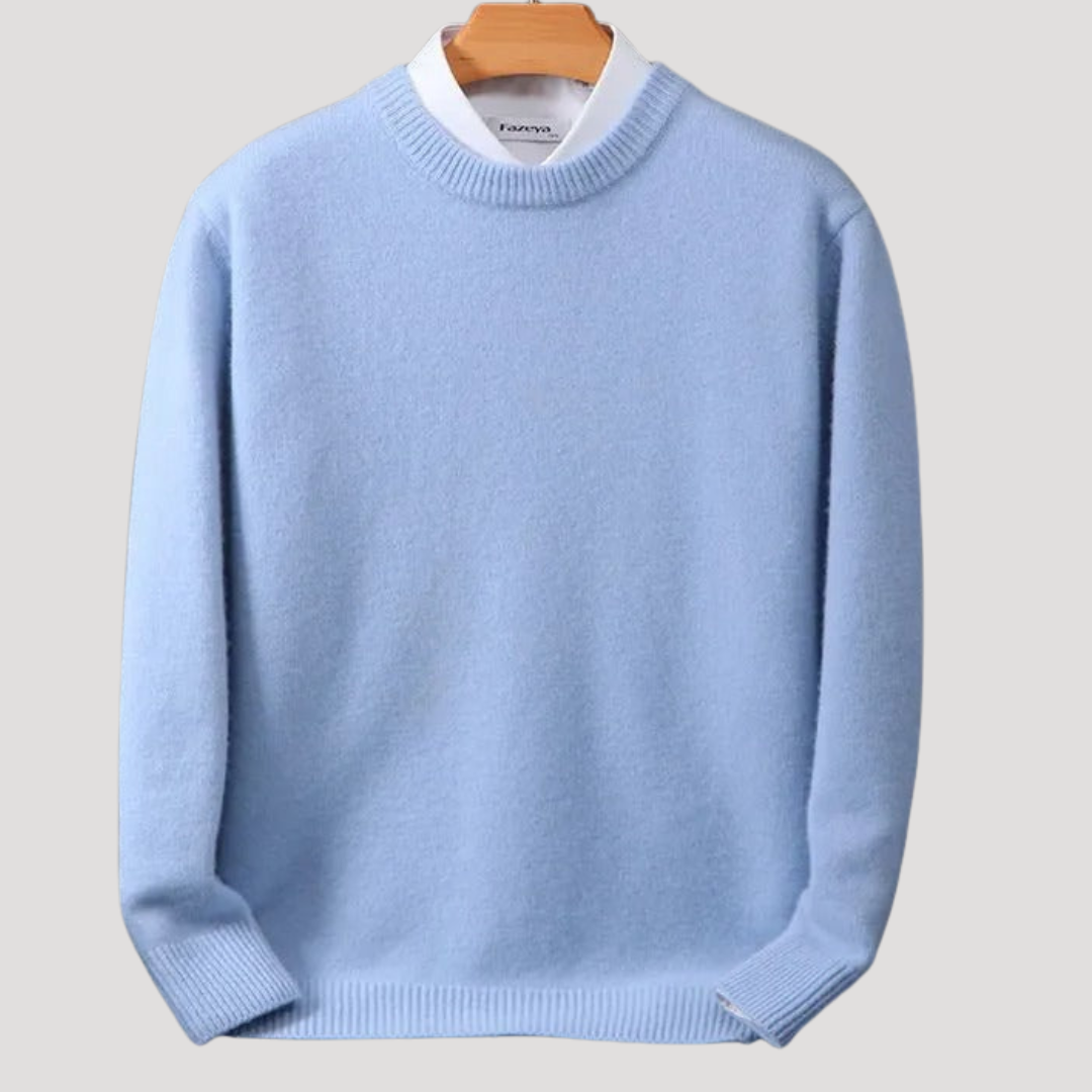 Pull Élégant à Col Rond pour Homme