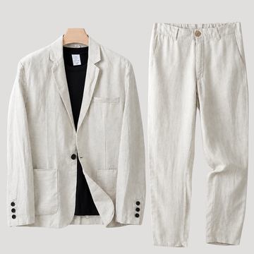 Ensemble Blazer Déstructuré à Poches Plaquées pour Homme