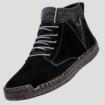 Bottines Hautes Vintage à Lacets pour Homme