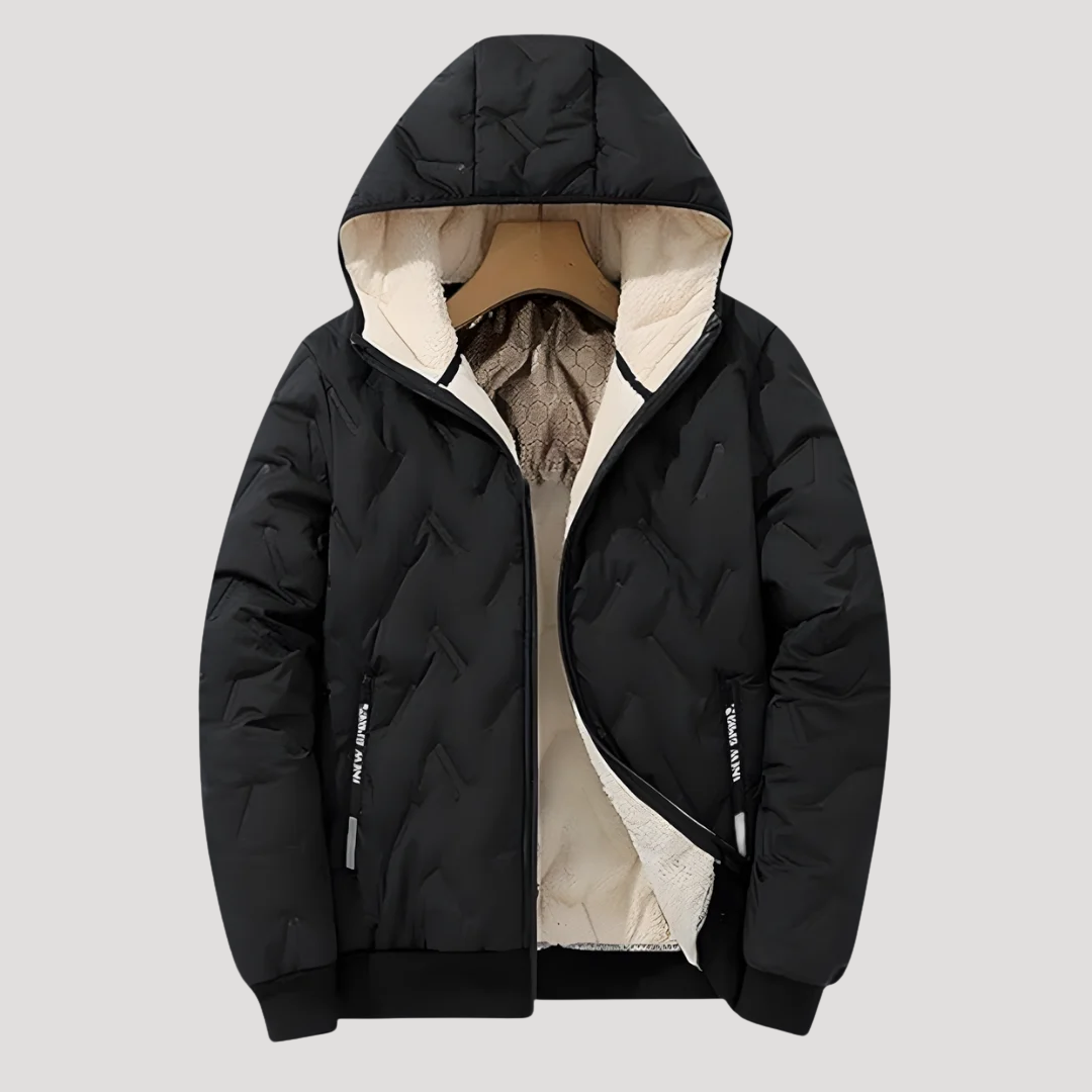Veste Matelassée Hiver à Capuche Homme