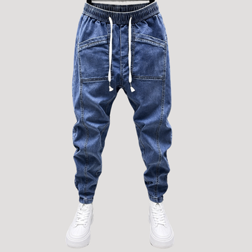 Jean Jogger Décontracté Délavé pour Homme
