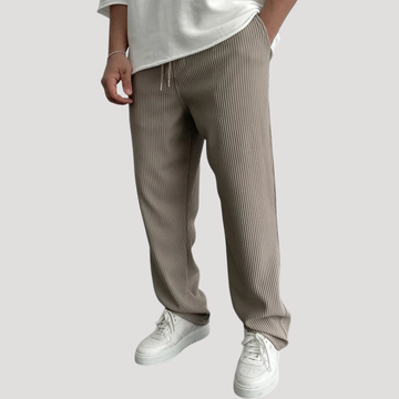 Pantalon Décontracté Côtelé à Cordon pour Homme