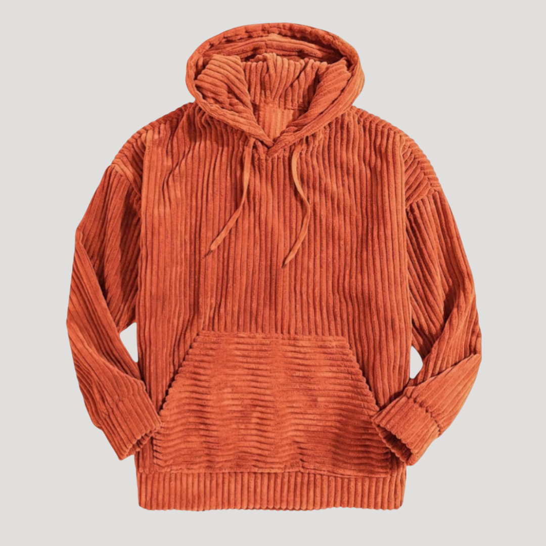 Sweat à Capuche à Larges Côtes pour Homme