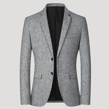 Blazer Structuré à Texture Tissée pour Homme
