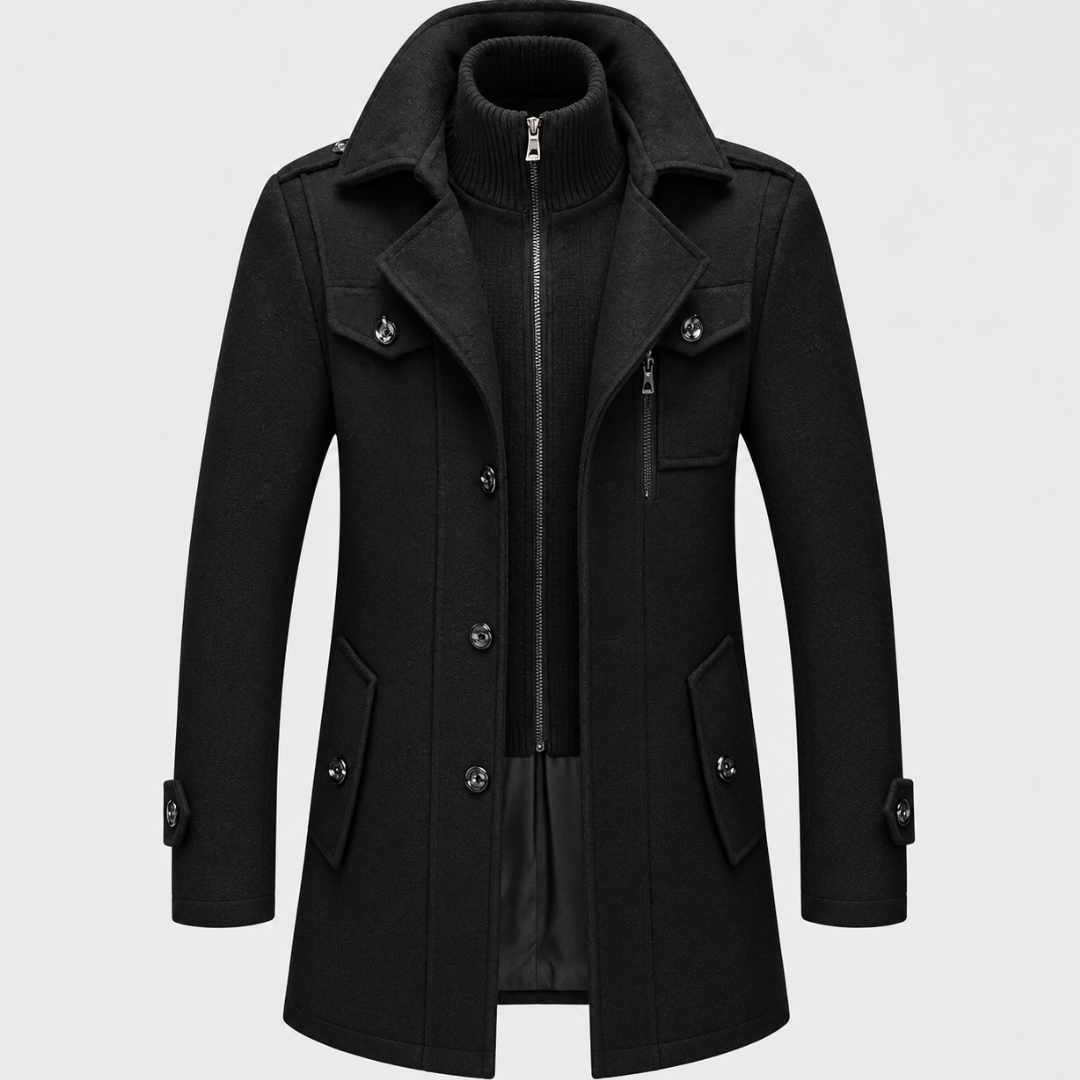 Manteau Long Structuré Homme