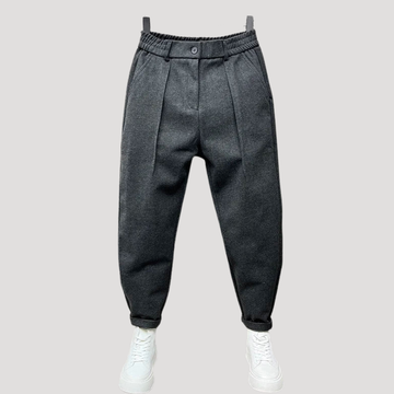 Pantalon Jogger à Pinces et Taille Élastiquée pour Homme