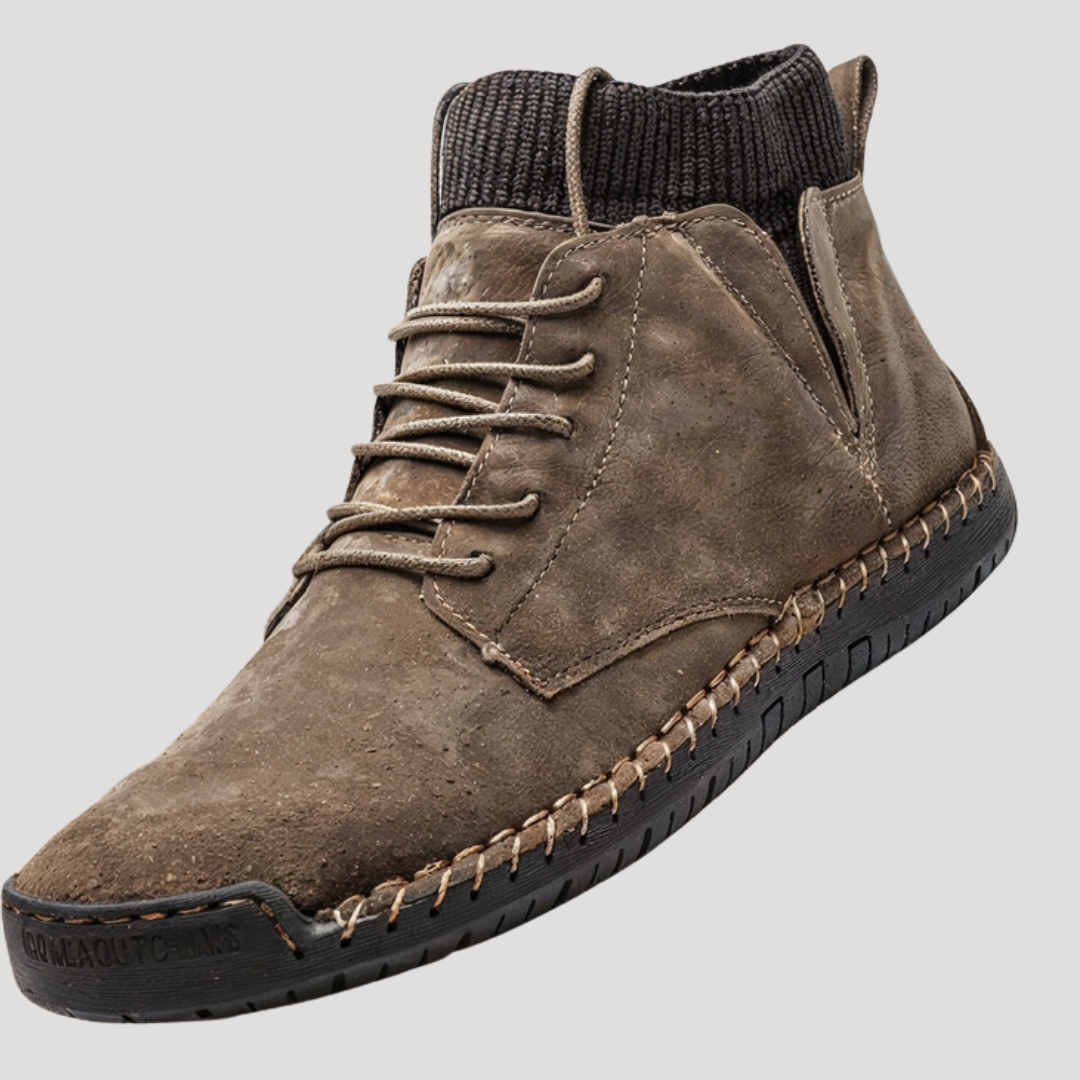 Bottines Hautes Vintage à Lacets pour Homme