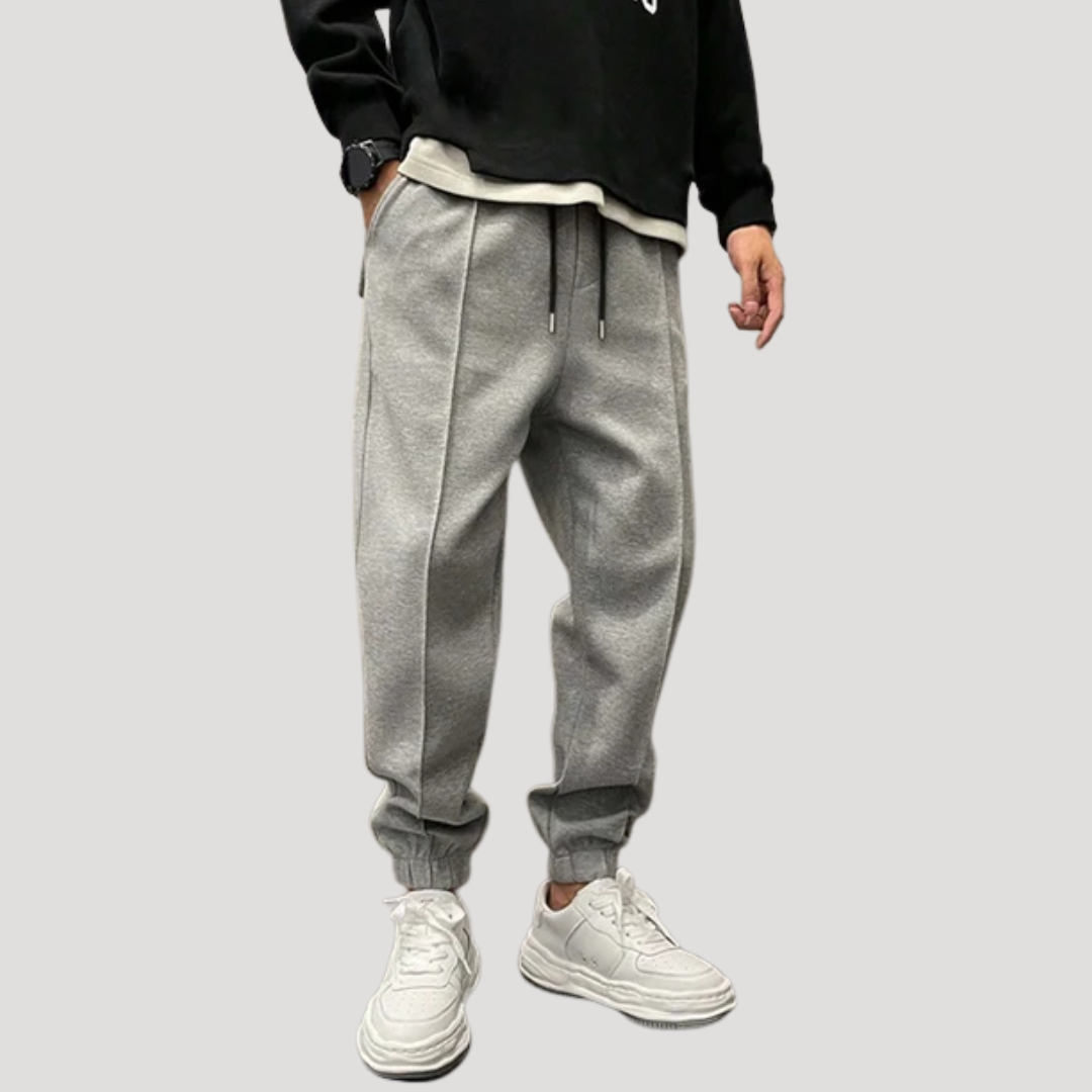 Pantalon Jogger à Coutures Nervurées pour Homme