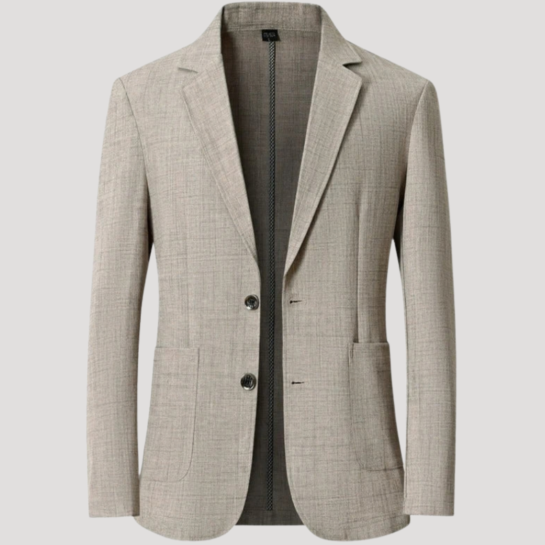 Blazer Structuré à Poches Plaquées pour Homme