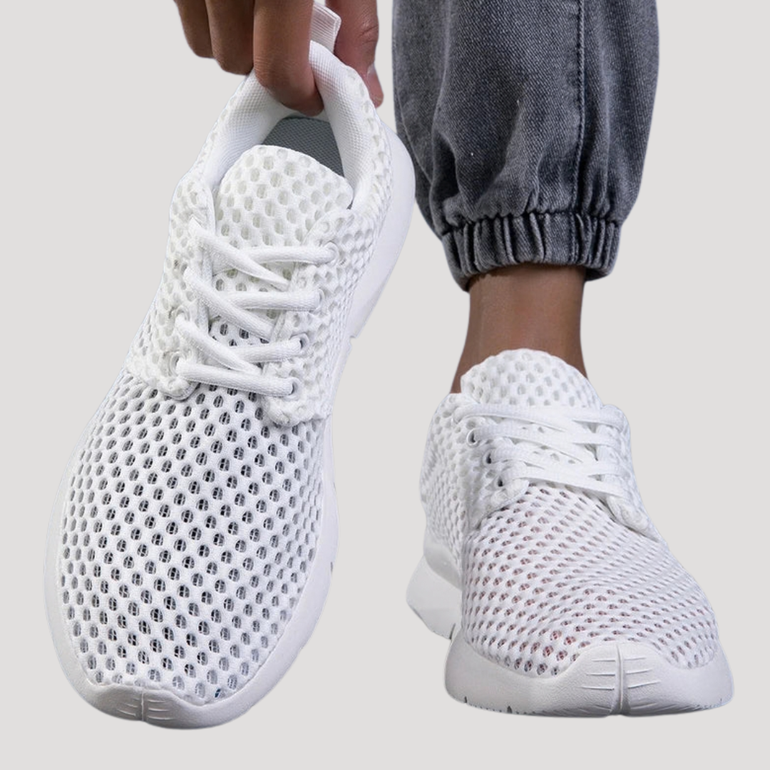 Baskets Basses à Tige en Mesh Ajouré pour Homme