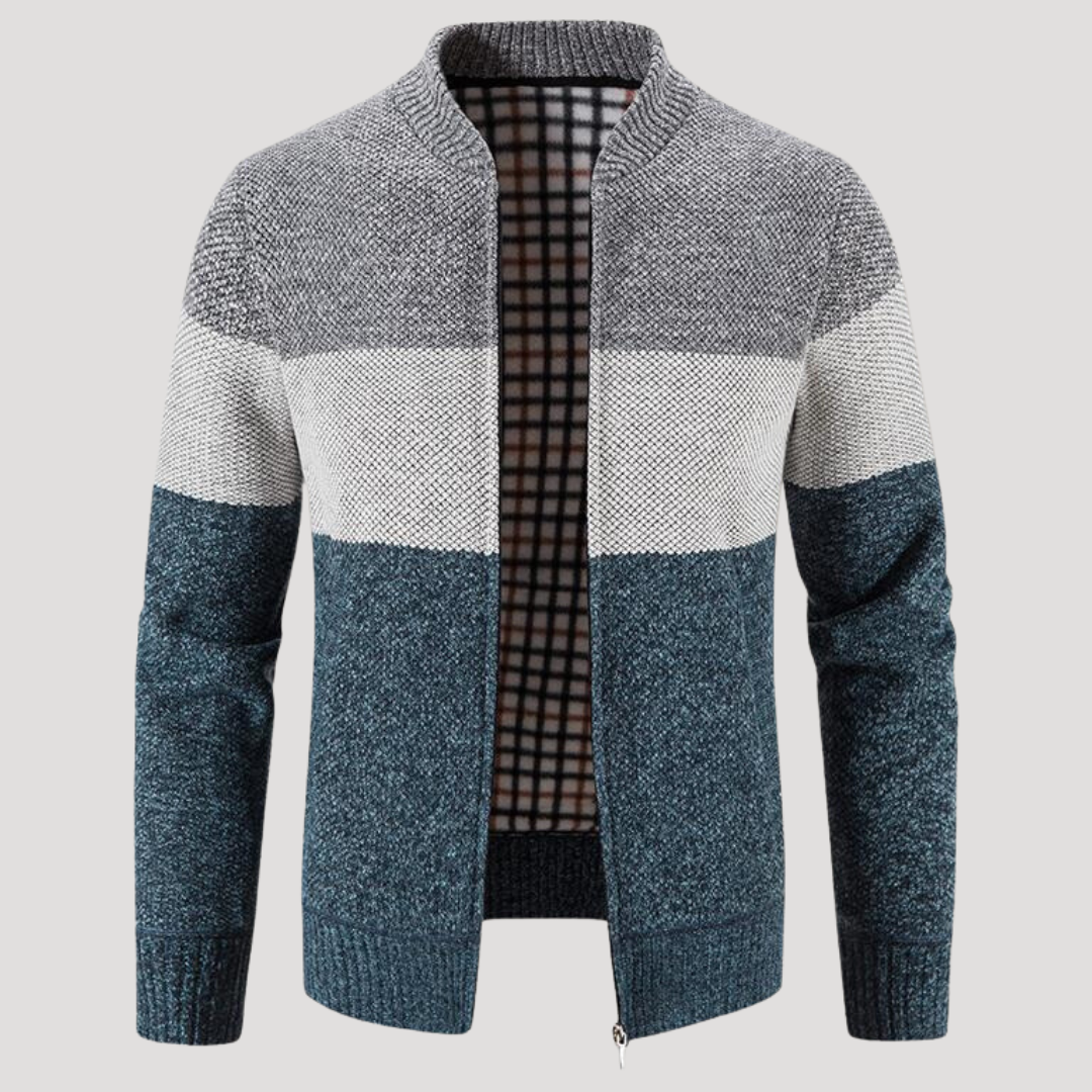 Veste Zippée Color Block pour Homme