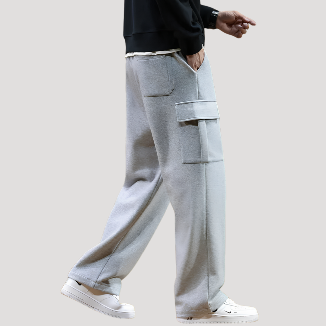 Pantalon Cargo Large à Poche Plaquée à Rabat pour Homme