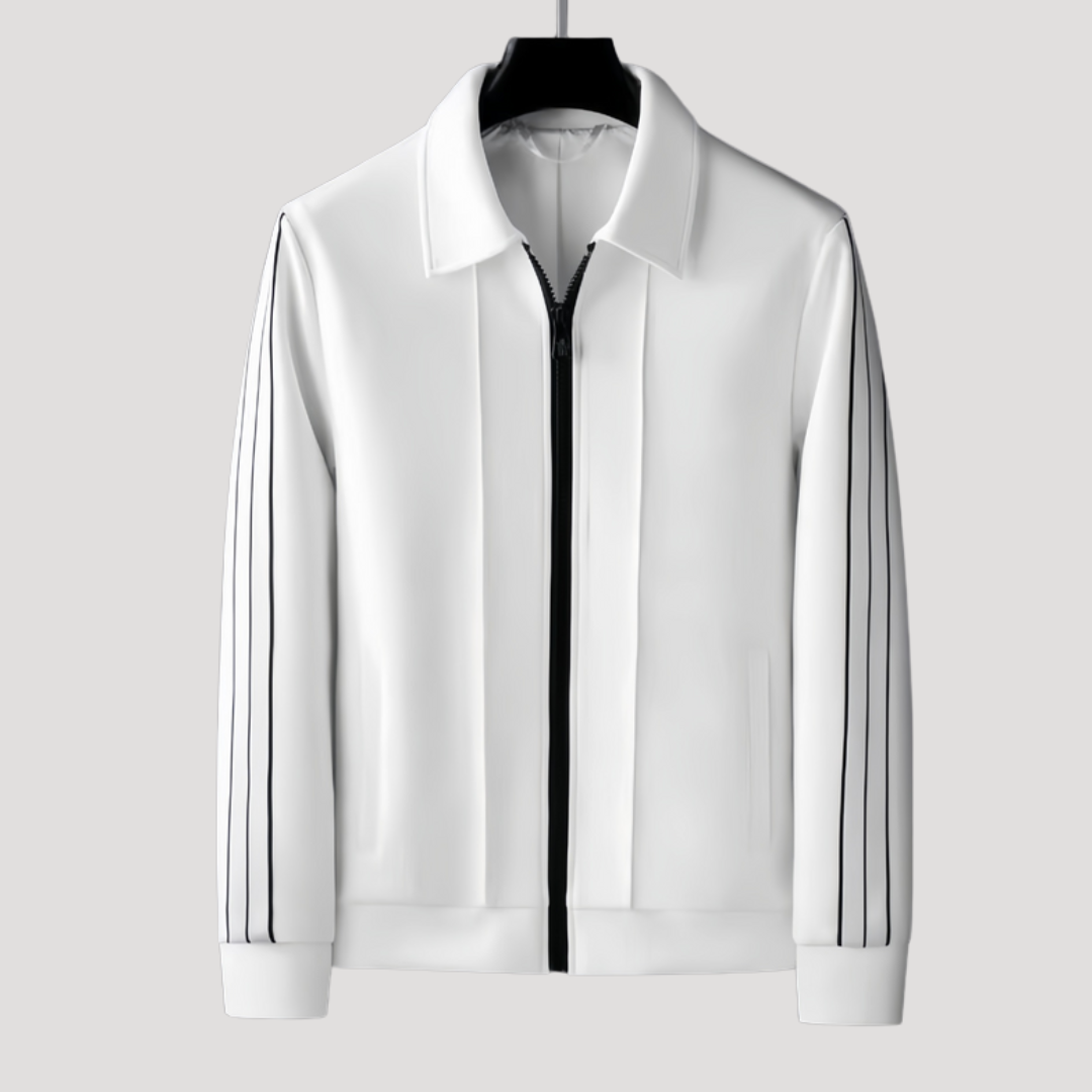 Ensemble Survêtement Zippé à Bandes Latérales Contrastées pour Homme