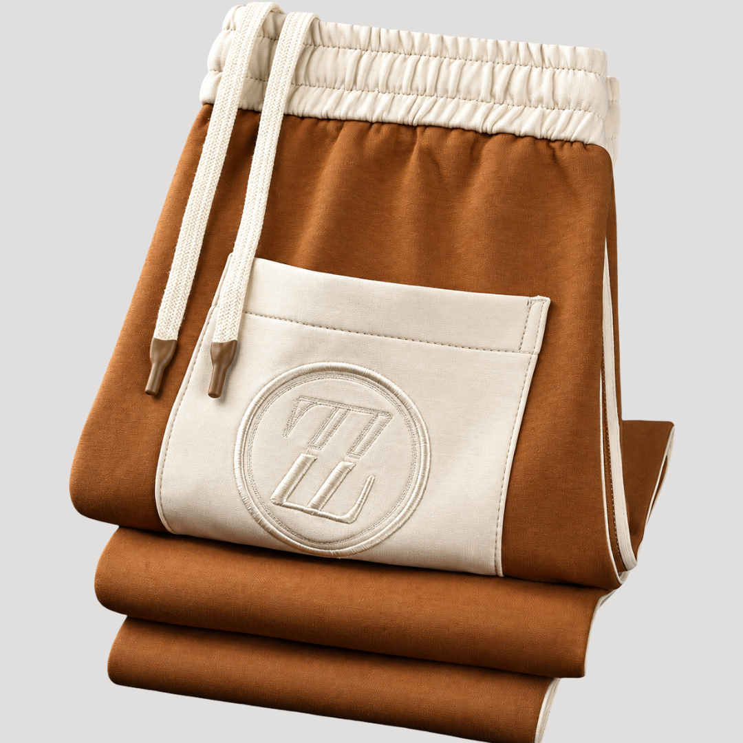 Ensemble Survêtement à Demi-Zip et Bandes Latérales pour Homme