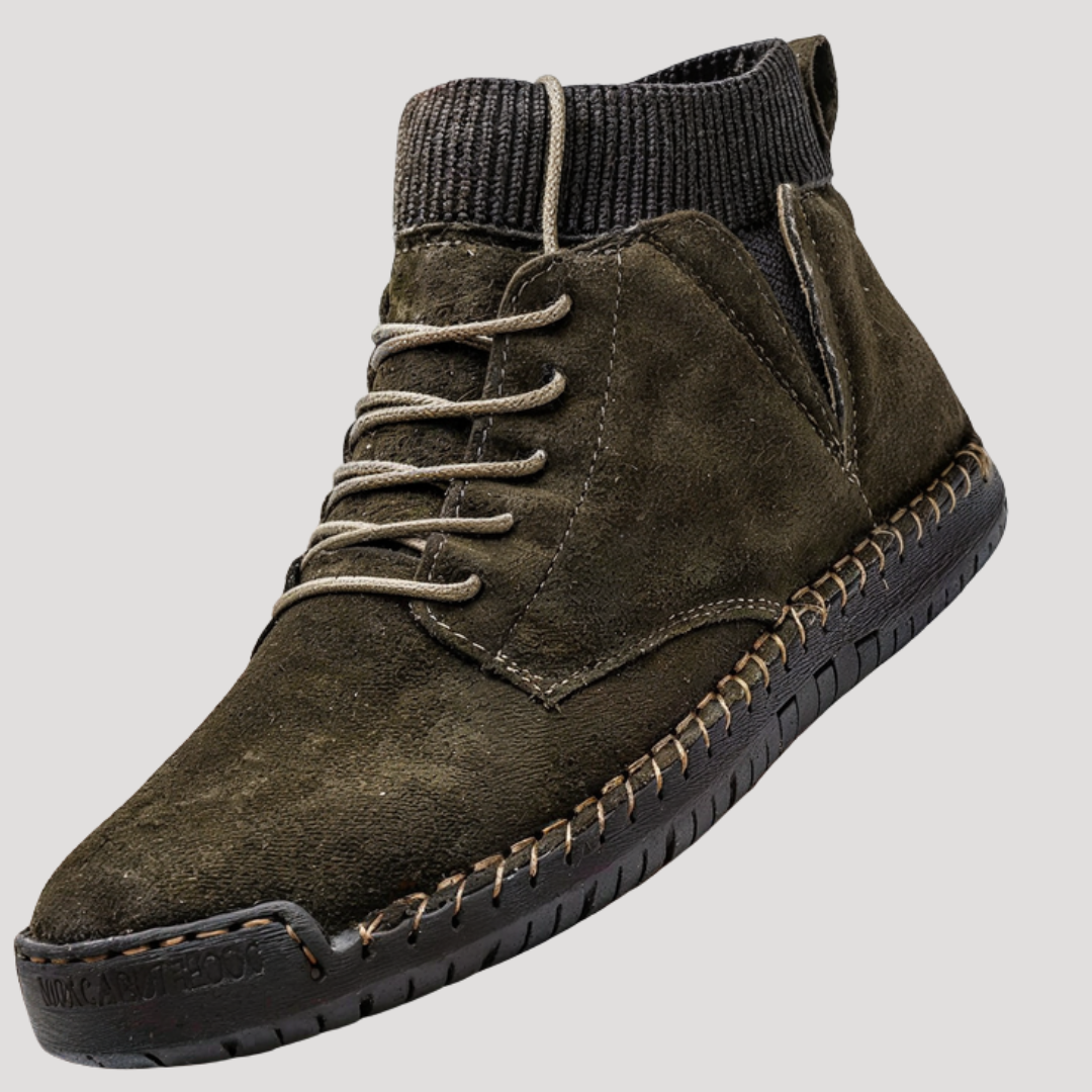 Bottines Hautes Vintage à Lacets pour Homme