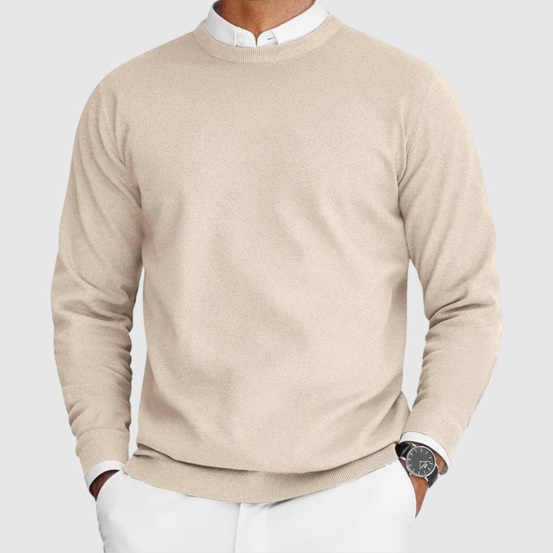 Pull Chic à Col Rond pour Homme